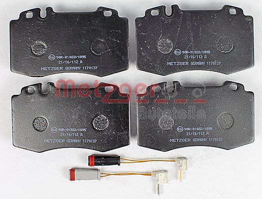 METZGER 1170137 Bremsbelagsatz, Scheibenbremse